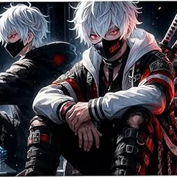Gaming Mouse Pad with Anti-Skid Base, 3mm Thick Premium Rubber, Dark Anime Design-picture-27