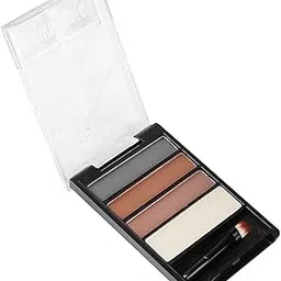 VMS INDIA 4 Colors Long Lasting Waterproof Natural Eyebrow Makeup Powder Eye Brow Concealer Cream Comestic Palette with Brush-image-30