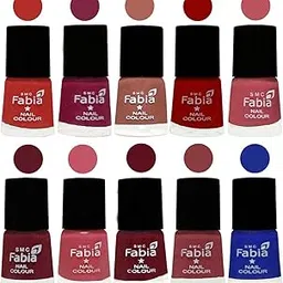 SMC Fabia Nail Paint | Glossy & Shine Nail Polish Combo| 6 ml Each) - Set of 10 Multicolor,05492-picture-38