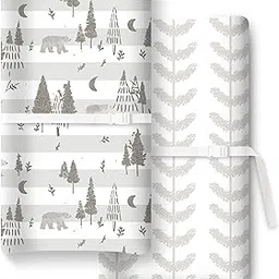 Extra Stretchy Changing Pad Cover, Ultra Soft Premium Jersey Knit Changing Pad Sheets, Unisex for Boys Girls, Fits All Standard Changing Tables/Dresser Tops - 2 Pack-image-92