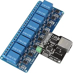 KUIDAMOS 8 Channel Ethernet Control Module with Web Server and RJ45 Port, Remote Control Devices in LAN or WAN, Support Normal Open Relay, Surface Mount, 16 Amps-picture-13