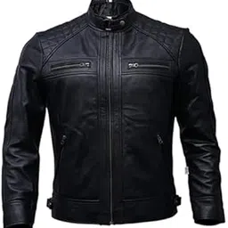ORVIX LEATHERS Pure Genuine Leather Jacket For Men's BLACK-picture-45