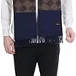 pick ur needs Premium Men's Warm And Stylish Woolen Muffler Angoora With Solid Color Plain Design And Stylish Tussles Ends Muffler For Men-picture-17