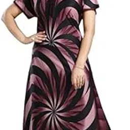 Women Satin Printed Nighty Latest Full Length Night Wear Maxi Gown | Sleepwear for Ladies | Women Nighty-picture-12