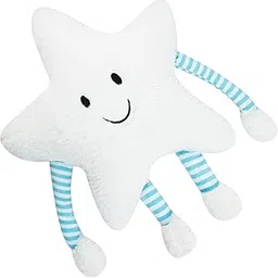 Besties Fibre Filled Stuffed Star Soft Toy Pillow with Arm & Leg for Baby of Plush Hugging Pillow Soft Toy for Kids Boy Girl Birthday Gift (White)-picture-53