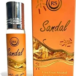 AL MEEM Luxury fragrance Sandal Attar Roll-On Perfume Oil, Alcohol-Free, Long-Lasting Fragrance, 8ml, Unisex-image-9