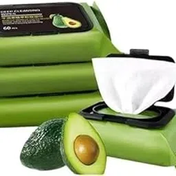 SARJAK Avocado Moisturizing Deep Cleaning Makeup Remover Wipes, Cucumber, Vitamin E, 60 Count-picture-14
