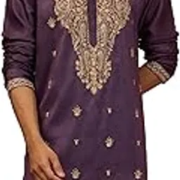 vastramay Men's Resham Embroidered Silk Kurta - Premium Festive-picture-40