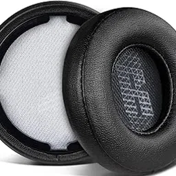 SOULWIT Replacement Ear Pads for JBL Live 400BT/Live 400 BT On-Ear Wireless Headphone, Earpads Cushions with Softer Protein Leather, Noise Isolation Foam - Black-image-6
