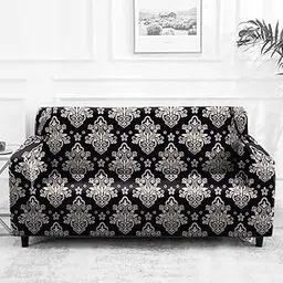 Printed Sofa Cover Stretch Couch Cover Sofa Slipcovers. (3 Seater) (Brown)-picture-22