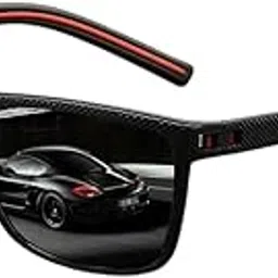 Square Polarized Sunglasses for Men Sports Style Driving Travel Sun Glasses Lightweight Frame UV Protection Anti Glare Mirrored Goggles-image-6