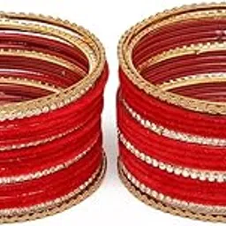 youbella Jewellery for Women Velvet Maroon Bangles Set Women and Girls (Maroon)-picture-38