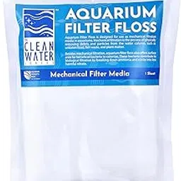 TCWS Aquarium Filter Floss Mechanical Filtration Media for Clear Water – Traps Debris & Particles – Safe for Freshwater & Saltwater Aquariums-picture-31