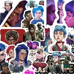 90's Kids Arcane-Inspired Sticker Pack of 45 | Vibrant, Waterproof Vinyl Stickers Featuring Iconic Champions & Stunning Art for Laptops, Notebooks, & More-Self-Adhesive-picture-10