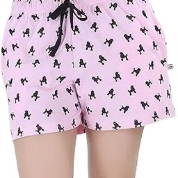 nite flite Women Heart Print 100% Cotton Shorts image 1