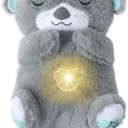 AGC Breathing Teddy Bear with Music for Baby Sensory Sleep Lights Rhythmic Soft Toy, Lights and Breathing Motion, Breathing Toy Teddy Bear with Lights | Best Gift for Kids (Silver)-picture-21