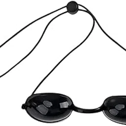 KOSTECH Safety IPL ND-Yag Laser Goggles Eye Patch - Laser Protection Glasses for Cosmetic Laser Treatment, |Protection UV Black Glasses for Patients in IPL UV Infrared Laser Light Therapy (Pack of 2)-picture-26