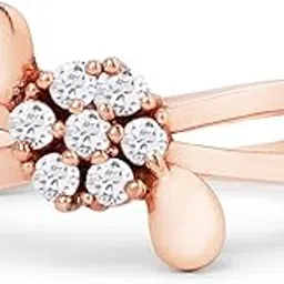 ami Rose Gold Cubic Zirconia Contemporary Brass Ring For Women-ZPFK19528-picture-14