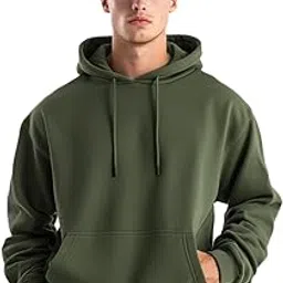nobero Men Oversized Hoodies Cotton Fleece Long Sleeve Hooded Sweatshirts for Men-picture-36