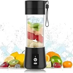 Morecoo Portable Blender for Smoothies, USB Rechargeable, Personal Size Juicer with Travel Lid, Black-picture-12