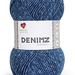 Heartbeats z 100% Acrylic is a Super Seller, with Jeans Like Effect and Texture of a Soft Knitting Yarn. Pack of 2 Balls - 100gm Each. Shade no - DNM4-picture-57