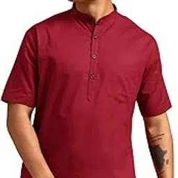 rajubhai hargovindas Men's Pure Cotton Short Kurta Shirt-picture-13