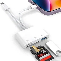 SD Card Reader, 3 in 1 USB C SD Card Reader with with Dual Slot for SD/TF and USB Port High-Speed Data Transfer for iPhone, iPad, Laptop, Camera, Photographers, Professionals, Students, Travelers-image-26