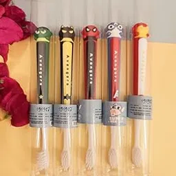 TERA 13 Kids Toothbrush (2 Pcs) Cartoon Design Soft Tooth Brush, Extra Microfiber Soft Bristles Toothbrush For 3-6 Years Old Children, Manual Toothbrush For Kids, Boys And Girls,Multicolour-image-6