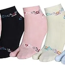 rysn Women Pure Premium Cotton Thumb Socks Women Ankel Length Vibrant Colors, Comfort Stretchable Free Size Anti Odur Sweat Free Anti Slip-picture-28