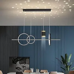 Cruv Chandelier for Dining Table, Hanging Light for Drawing Room, Lamps for Cafe and Restaurants and Modern Hanging Lights for Home Decoration-image-0