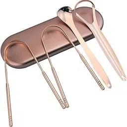 SECRET DESIRE 4Pcs Tongue Scraper Reusable Tongue Cleaner for Fresh Breath Bad Breath Double U Shape|Oral Care|Tongue Cleaners-image-76