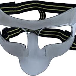 CALANDIS™ Sport Face Mask Adjustable Elastic Strap Durable Lightweight Face Nose Guard 15cmx9cm Black Yellow | Protective Gear | Clothing, Shoes & Accessories | Basketball | Team Sports-image-85