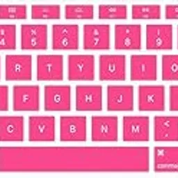 Oaky Keyboard Protector Compatible with MacBook Air 13 inch 2020 Release Model A2179 Soft Silicone Waterproof Dust-Proof Keyboard Cover Skin for MacBook Air 13 2020 Pink-picture-27