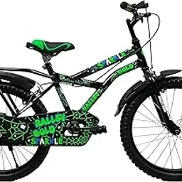 RALLEY GOLD Sparkle 20T Kids Cycle for Age Group 7-9 Years (90% Assembled) (Rider Height 3.8FT - 4.5FT) (Black/Geen)-picture-59