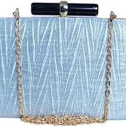 Crushed Satin Fabric Clutch Bag for Women with Detachable Strap | bridal purse for wedding | bridal clutches for wedding-image-84