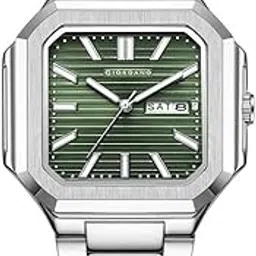 giordano Square Formal Watch for Men – Textured Dial,Day & Date Display and Stylish Stainless Steel Strap-picture-47