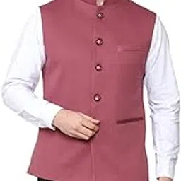 Men's Festive and Casual Nehru Jacket Vest Waistcoat. (Regular, 36, Purple)-image-55