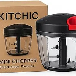 KITCHIC Mini Manual Chopper | Smart. Sleek. Powerful | Vegetable & Fruit Cutter for Kitchen | Easy to Clean | Made in India-picture-29