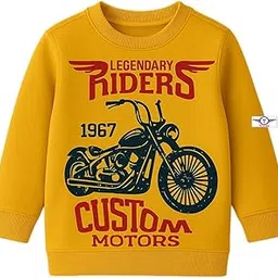 Triviso Kid Boys & Girls Soft Winter wear Fleece Sweatshirts Winter wear T Shirt Multicolors Pack of 1-picture-10