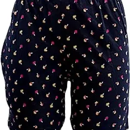 yualin creation 100% Cotton Printed Regular Fit Shorts/Nikar with Side Pockets for Women & Girls-picture-29