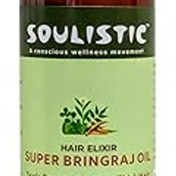 Soulistic SUPER-BRINGRAJ Hair Oil | ColdPressed Sesame, Coconut &Castor Oils with Bringraj, Brahmi & 9 potent herbs | A Daily Ayurvedic Therapy for Hair & Scalp |100% Pure & Natural | 100ml-picture-12