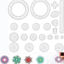 22PCS Spirograph Set for Kids, Magic Drawing Tool Kit, Creative Art Stationery for Children, Geometric Ruler for Learning and Fun, Perfect Gifts for 5-12 Year Olds-picture-30