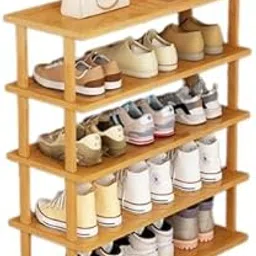 ginoya brothers Wooden Shoe Rack Vertical Storage Organizer Narrow Wooden Slim Shelf Modern Free Standing Shoe Tower Saving Space for Closet Entryway Bedroom. (65 x 5)-picture-32