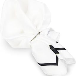 peluche Classic Hue White Pocket Square for Men (14X14 inches)-picture-1