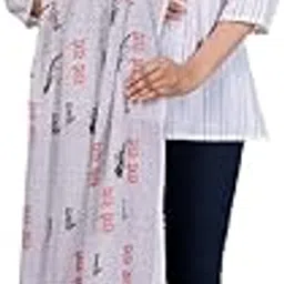 pk hub Women’s Woollen Stole Shawl | Soft Winter Scarf with Beautiful Radhe Radhe Print | Warm Traditional Dupatta for Women & Girls-picture-35