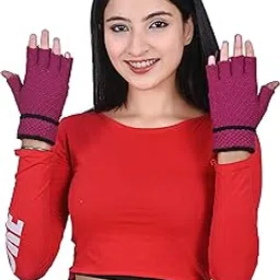 FabNext�-Women/Ladies/Girl's (Fingure Cut) Soft & Cozy Premium Winter Warm Hand Gloves Dark Pink Color fit for 12 Years & Above - Pack of 1 Pair-picture-41