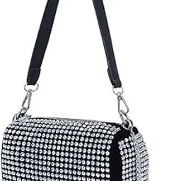 SLINGVIBE Trendy Evening Clutch Handbags for Women | Latest Girls' Sparkling Chain Crossbody Sling Bag | Elegant Ladies Purse Wallet for Party, Wedding & Casual | Small Size Rhinestone Handheld Bags-picture-23
