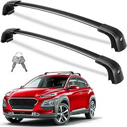 Wonderdriver Roof Rack Cross Bars 220lbs Compatible with 2018-2023 Hyundai Kona & Kona N & Kona Electric with Flush Side Rails,Heavy Duty Aluminum Lockable Roof Rails Crossbars Black Rooftop Luggage-picture-36
