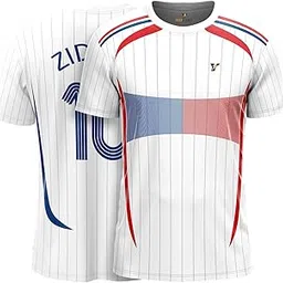 YOURJERSEY Zidan Headbutt Tribute Jersey – World Cup 2006 Edition | Zidan Football Jersey | Custom Name & Number | Kids, Men & Women Off White-picture-11
