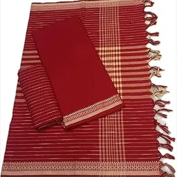 Women's South Cotton Dobby Border Dress Material With Dobby Border Strich Dupatta.-picture-10